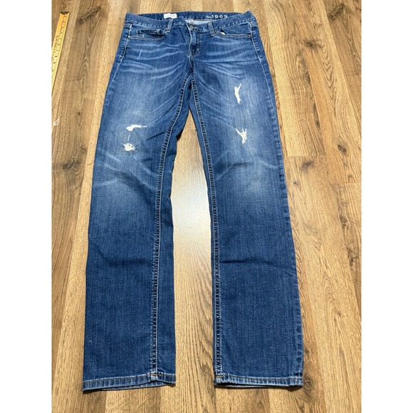 Denim - Gap 1969 Jeans Women's Size 29/8R Blue Denim Bootcut Pockets Mid Rise Pockets